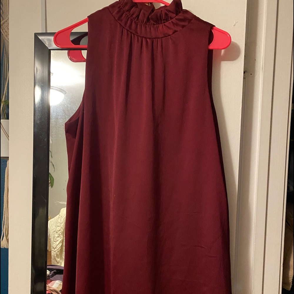 Maroon cocktail dress
